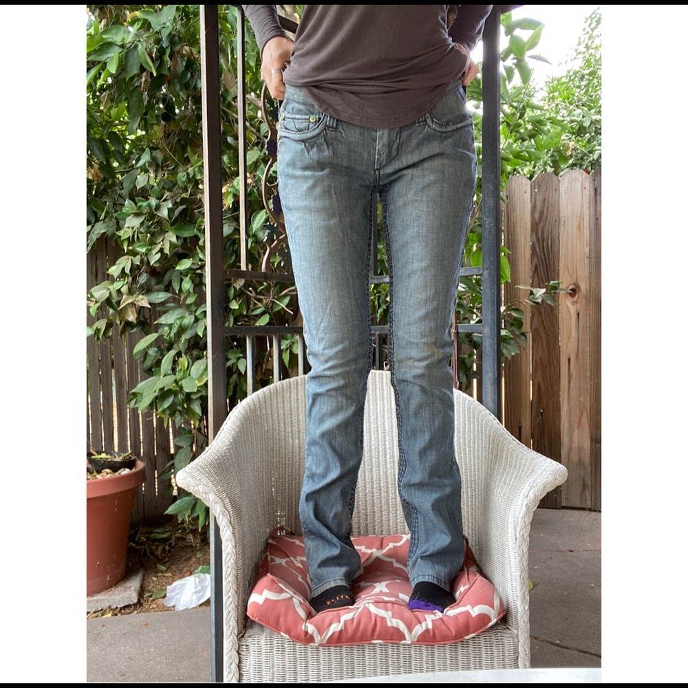 Stitch’s Jeans with Unique Distressed Details